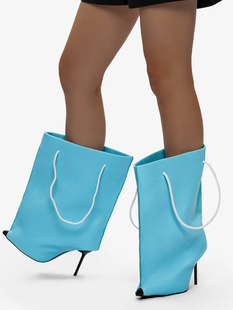 Bottes à talons hauts et bout pointu pour femme