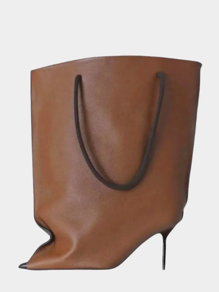 Bottes à talons hauts et bout pointu pour femme