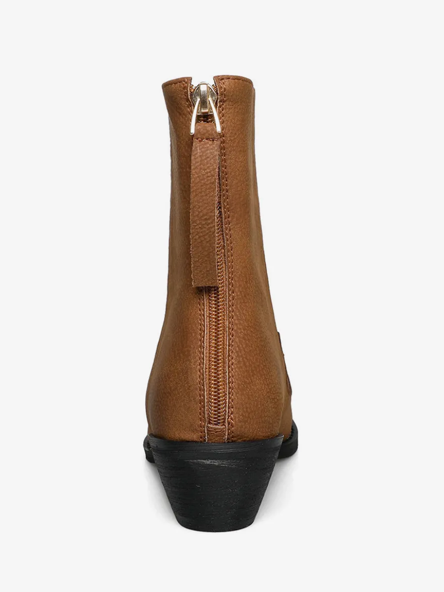 Bottines Chelsea à bout pointu et fermeture éclair pour femme