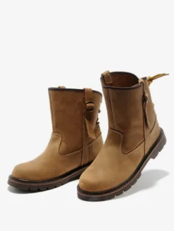 Bottines de travail Martin Slip On Classic Brown Retro pour hommes
