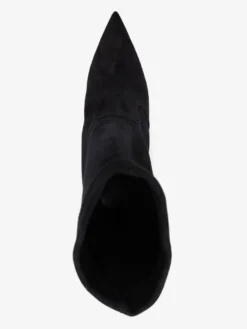 Bottines en daim à bout pointu et talons hauts pour femmes