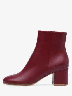 Bottines en daim à bout rond talon épais chaussures