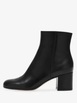 Bottines en daim à bout rond talon épais chaussures