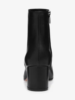 Bottines en daim à bout rond talon épais chaussures