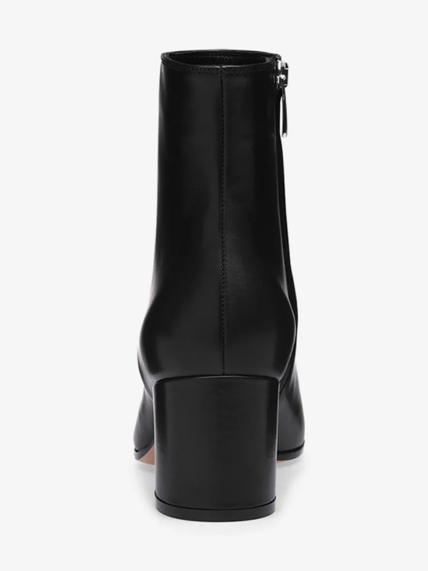 Bottines en daim à bout rond talon épais chaussures