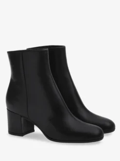Bottines en daim à bout rond talon épais chaussures