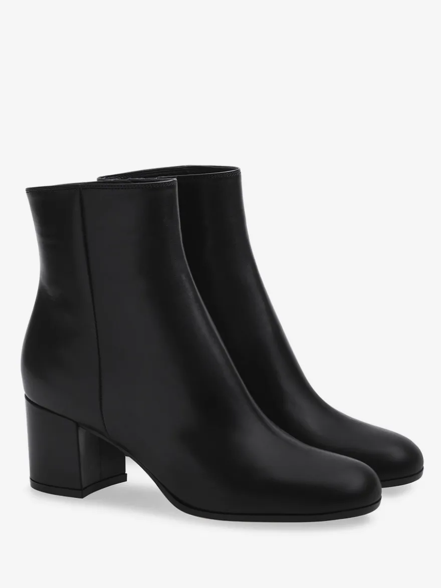 Bottines en daim à bout rond talon épais chaussures