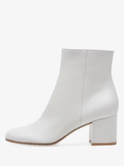 Bottines en daim à bout rond talon épais chaussures
