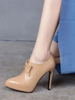 Bottines femme talon haut à zip