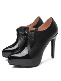 Bottines femme talon haut à zip