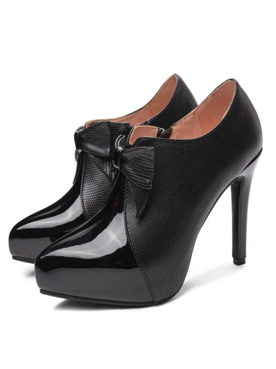 Bottines femme talon haut à zip