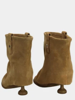 Bottines noires à bout rond et talons hauts Flodover