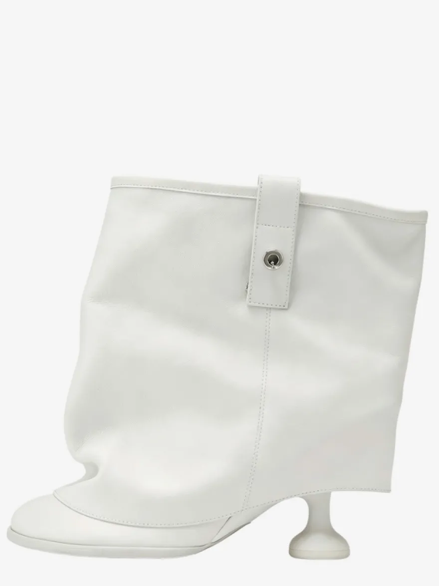 Bottines noires à bout rond et talons hauts Flodover