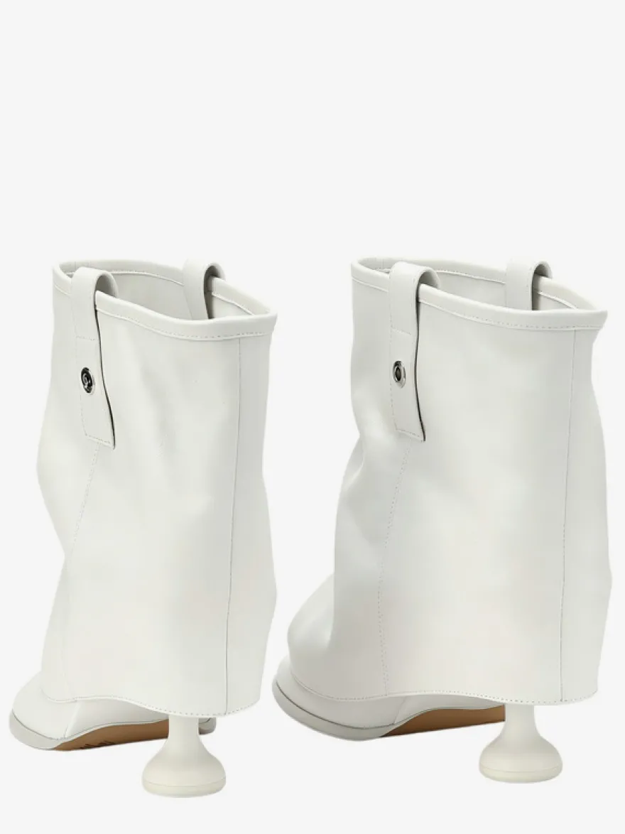 Bottines noires à bout rond et talons hauts Flodover