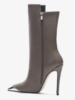 Bottines noires conçues à bout pointu et à talons hauts pour femmes 2026