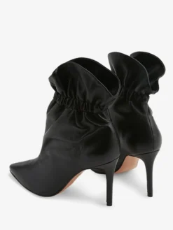 Bottines noires à talons hauts et bout pointu pour femmes