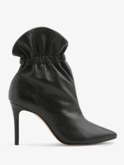 Bottines noires à talons hauts et bout pointu pour femmes