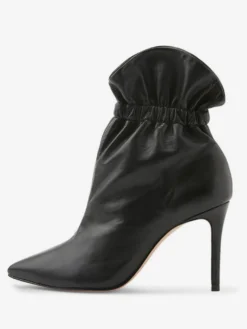 Bottines noires à talons hauts et bout pointu pour femmes