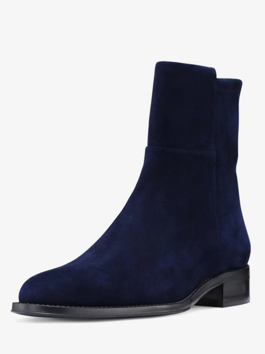 Bottines plates à bout pointu pour femmes chaussures