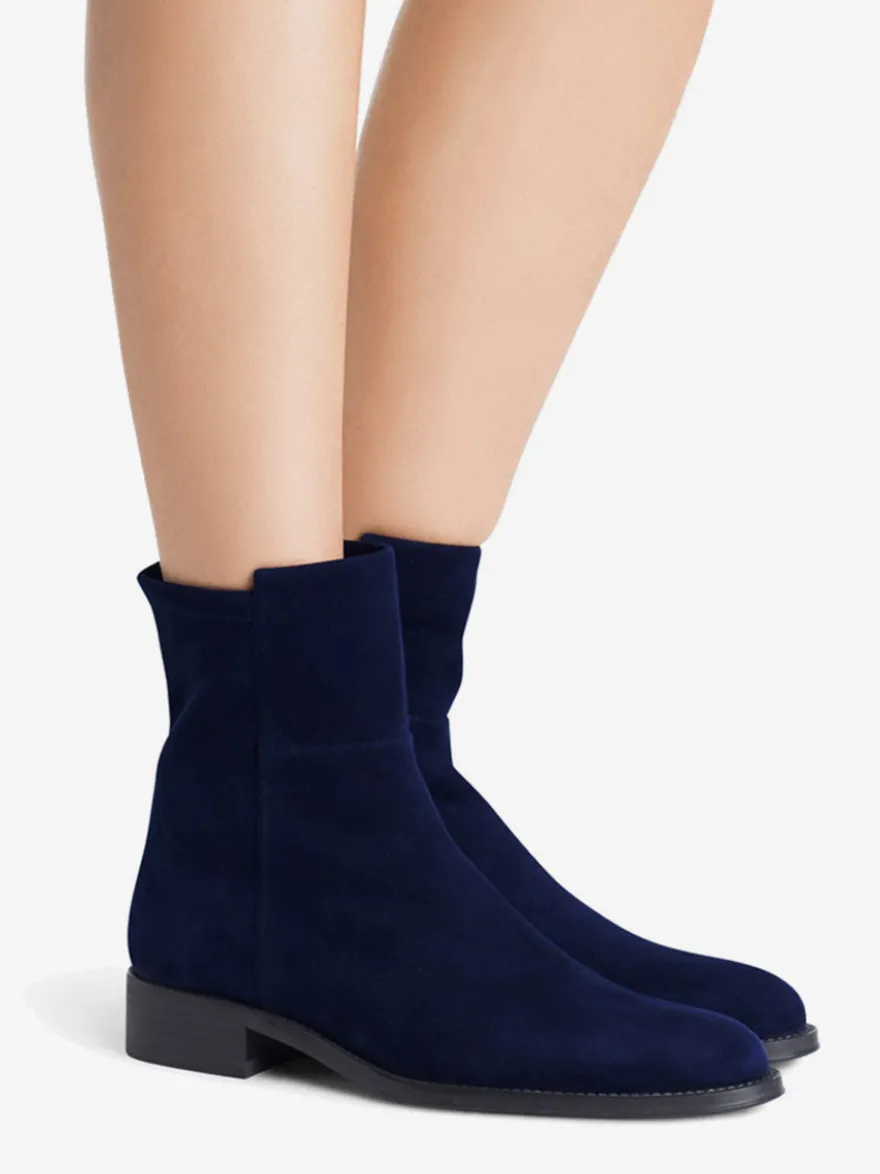 Bottines plates à bout pointu pour femmes chaussures