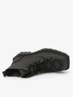 Bottines pour hommes à bout carré lacets et talon épais