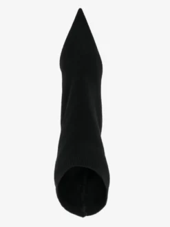 Bottines roses élastiques à bout pointu et talon élastique