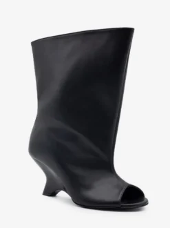 Bottines à talon peep-toe pour femmes