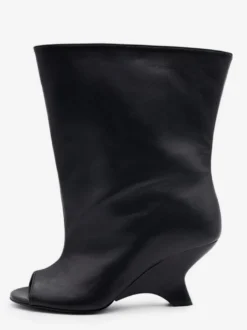 Bottines à talon peep-toe pour femmes