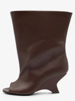 Bottines à talon peep-toe pour femmes