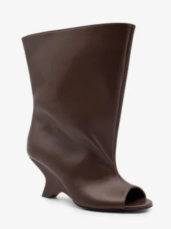Bottines à talon peep-toe pour femmes