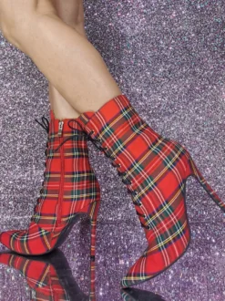 Bottines à talons aiguilles à bout pointu chaussures femmes