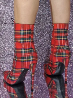 Bottines à talons aiguilles à bout pointu chaussures femmes