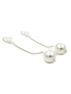 Boucles d'oreille perles bijoux de mariée