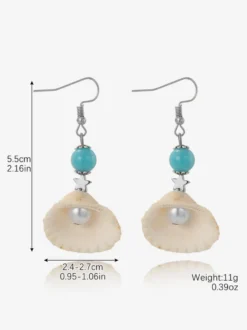 Boucles d'oreilles bohèmes en forme de coquillage pour femmes 2026