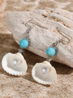 Boucles d'oreilles bohèmes en forme de coquillage pour femmes 2026