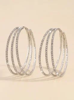 Boucles d'oreilles créoles à plusieurs niveaux pour femmes 2026