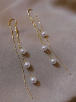 Boucles d'oreilles de mariage Strass Femme Strass Bijoux de mariage percés