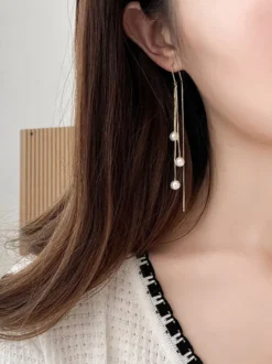 Boucles d'oreilles de mariage Strass Femme Strass Bijoux de mariage percés
