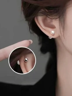 Boucles d'oreilles de mariée Bijoux de mariage percés en perles