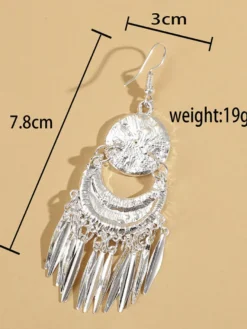 Boucles d'oreilles de mariée en métal avec perles d'imitation bijoux de mariée percés