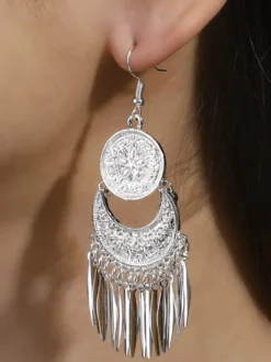 Boucles d'oreilles de mariée en métal avec perles d'imitation bijoux de mariée percés