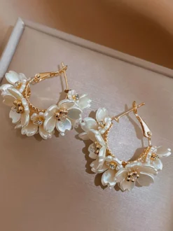 Bouclie d'oreille accessoire de mariée