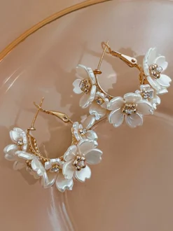 Bouclie d'oreille accessoire de mariée