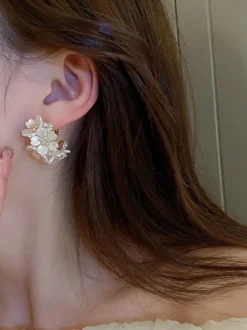 Bouclie d'oreille accessoire de mariée