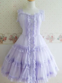 Boutons doux Polyester Lolita Robe Déguisements Halloween