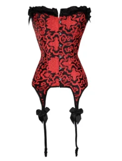 Cadeau Saint Valentin Corset Femmes 2026 Rouge Retro Taille Entraîneur