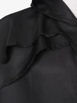 Cape à capuche noire unisexe médiévale gothique vampire costume Renaissance