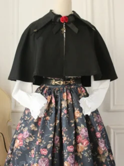 Cape gothique Lolita vintage style militaire cape victorienne