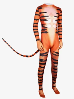 Carnaval Costumes Combinaison Tigre Motif Catsuit Halloween Orc