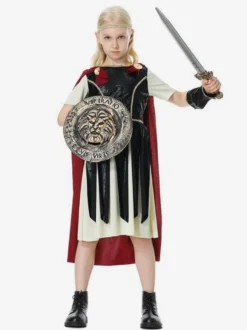 Carnaval Costumes Halloween Gladiateur Enfant Armure Guerrier Romain Ancien Set